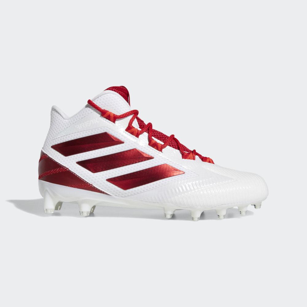 Ghete Fotbal Adidas Freak Carbon Mid Barbati Romania - Albi/Rosii F97427